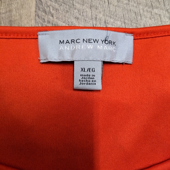 Marc New York Andrew Marc Burnt Orange Top - Picture 7 of 9